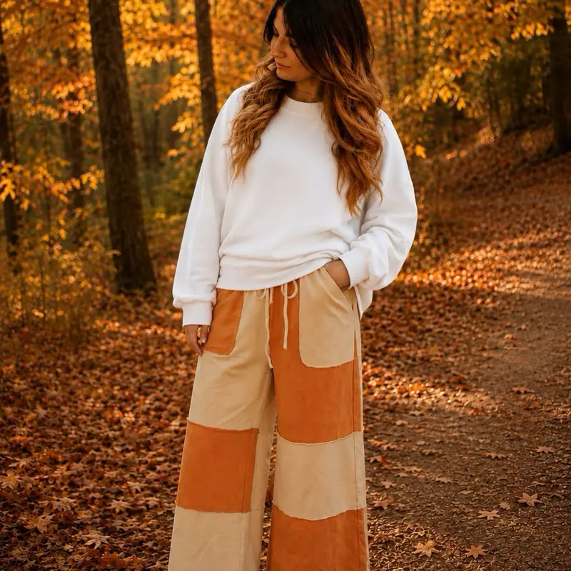 Patch work pants