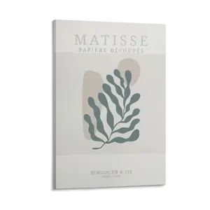 Matisses Poster. Beige Cut Outs Print. Aesthetic Wall Prints. Decorative Canvas Art. Living Roombedroom Posters. Poster Canvas Wall Art For Bedroom Decor Bar Office Room Decor Gift