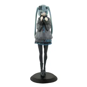 New 2026 Desktop Cute 8.07inch Hatsune Miku Kwaii Style Anime Figure Toys PVC Model Collector Doll Birthday Gift