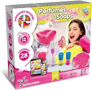 Science4you Perfumes & Soaps - Perfume and Soap Making Kit for Kids - Educational Science Kits with 12 Science Experiments - Craft Sets for Girls and Boys - Science Kits for Kids Age 8 9 10+