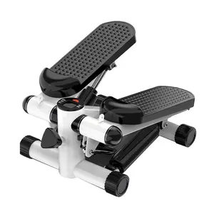 WHITE Mini Stepper for Exercise - 300 lbs Hydraulic Fitness Stepper with LCD Monitor me rach stairstep per