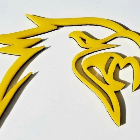 Pair HELLHAWK Emblem fits Jeep Trackhawk fenders Grand Cherokee - FMSgear by Factotum Motorsports badge nameplate logo