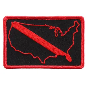 Hot Leathers Unisex-Adult USA Fallen Firefighter Patch (Multicolor, 4" x 3")