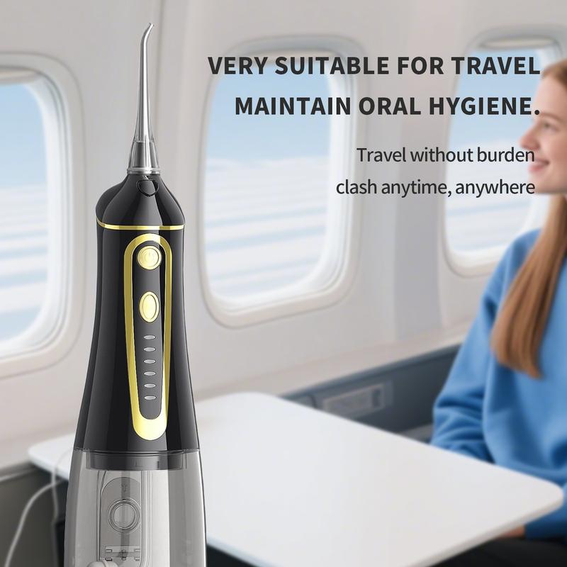 IPX7 Waterproof Electric Flossing Machine 320ML Capacity 7 Modes 6 Jet Techniques Gentle Gum Care Microbubble Water Flow Oral adult gift water  flosser  for  braces