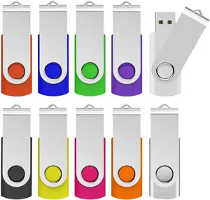 USB 3.0 Flash Drive  10 Pack 32GB Thumb Drive 3.0 USB Stick  Memory Stick Swivel Jump Drives, Mixcolors