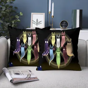 2Pc, this Rain World style printed pillowcase, comfortable fabric, suitable for Halloween, Christmas, vacation home, house, living room, bedroom, RV, sofa, pillow set decoration, holiday gifts, double-sided printing, excluding pillow core.