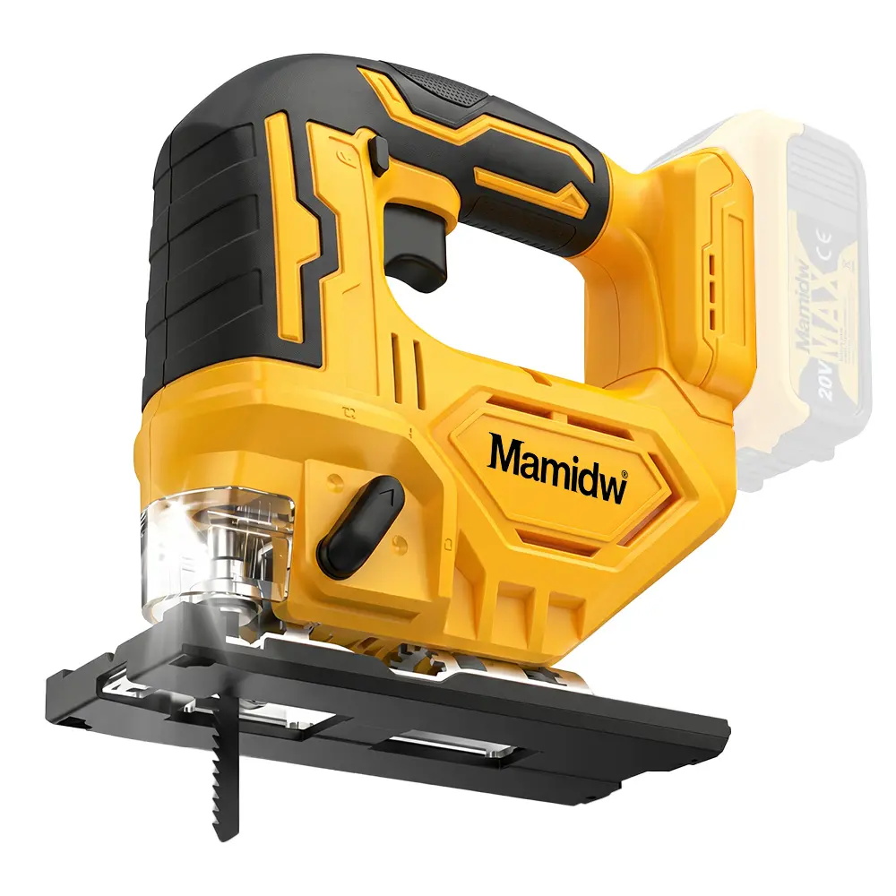 Brushless Cordless Jigsaw Tools - Variable Speed, 45° Bevel Cutting, 3 Orbital Action Settings, Fits DeWalt 20V Batteries (Battery Not Included), Blades Included, Ideal for DIY & Woodworking, Wood Cutting Tool, Cordless Cutting Machine