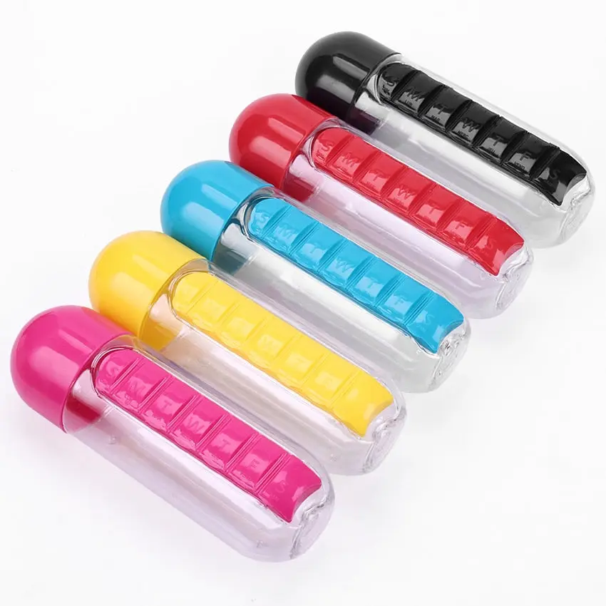 2-in-1 Water Bottle with Medicine box