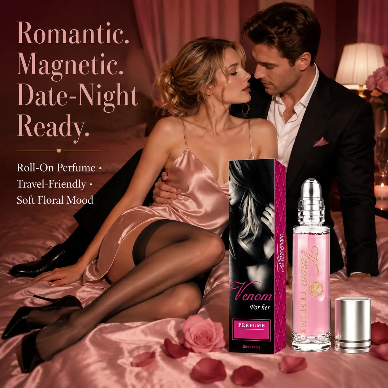 Hot Perfume Pheromones Perfume, Female Pheromones Scent,Temptation Essential Oil Roll-On Perfume, Unleash Irresistible Charm And Confidence, Increase Intimacy Over Time, The Secret Fragrance For Travel, Indispensable Fragrance (0.34Fl Oz) new york eau