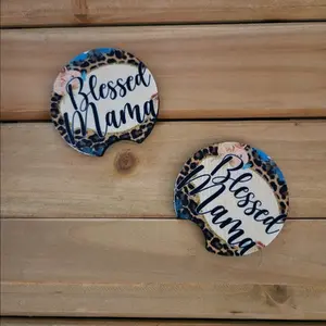 Blessed Mama Car Coasters