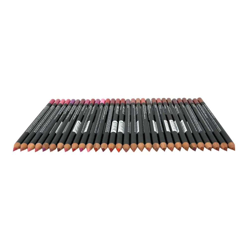 30 pcs Lip Liner Pencil Set, High Pigmented Lip Makeup, Long-wearing, Deep and Rich in Color, Enhance Lip Volume, 6.25 inches Long Wooden Pencil