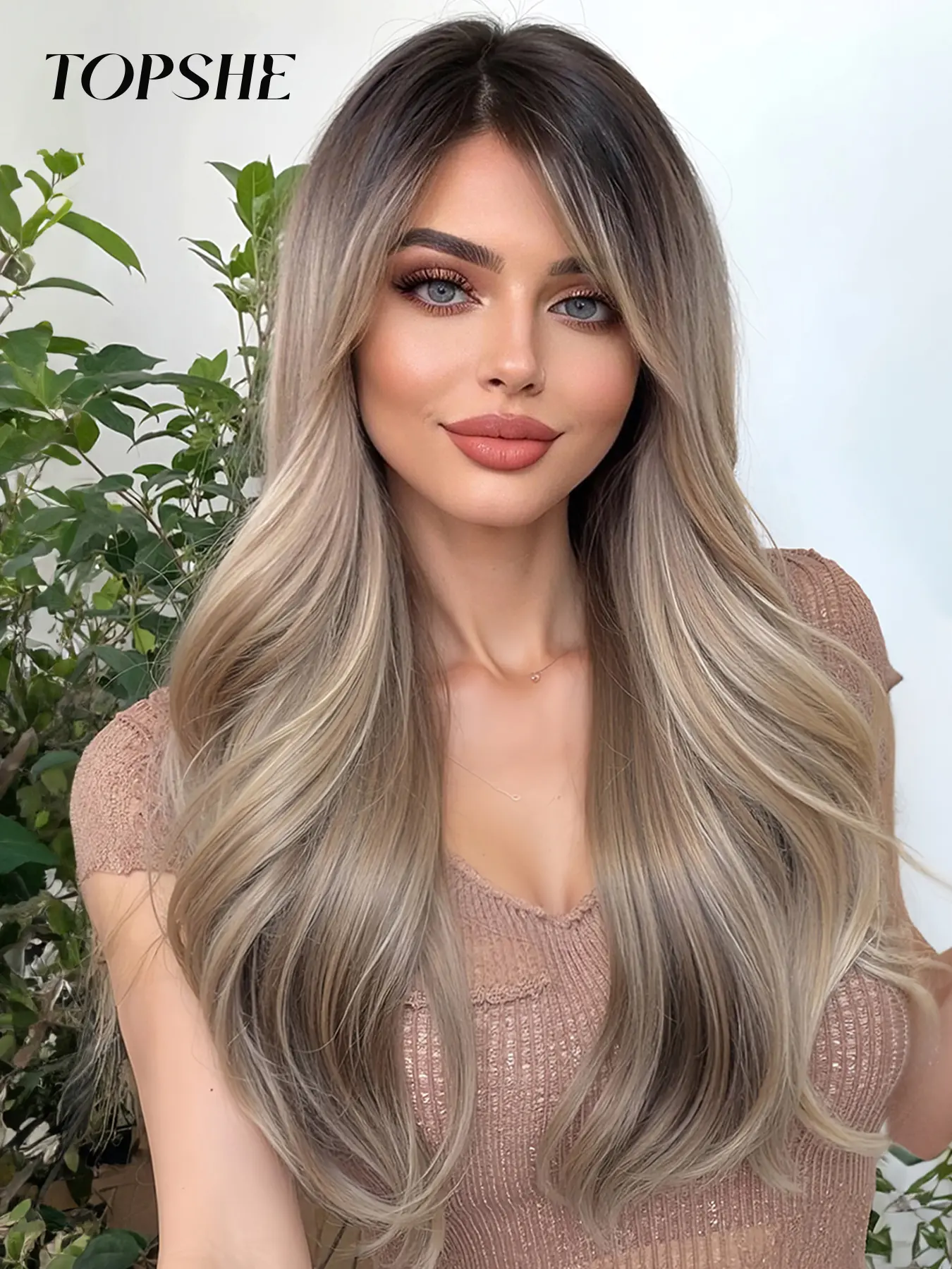 Topshe Mono Hair Wig 6.5x5.5 HD Lace Front, Lace Frontal Wig, Comfortable Breathable Layered Women's Wig, Medium Curly Hairstyle for Daily Wear & Parties