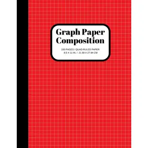 Graph Paper Composition Notebook: Grid Paper Notebook, Quad Ruled, 100 Sheets (Large, 8.5 x 11) (Graph Paper Notebooks) Paperback – August 2, 2018