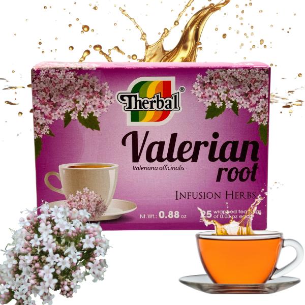 Therbal Valerian Root Tea (Te de Valeriana) - 25 Tea Bags - Beverage ...