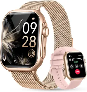 Smart Watch Pro for Men & Women 1.83" HD Touchscreen, 30-Day Battery Life Bluetooth Call & Voice Assistant  Fitness Tracker with 120+ Sports Modes Heart Rate, SpO2, Sleep Monitor 5ATM Waterproof iOS & Android Compatible  Perfect Gift