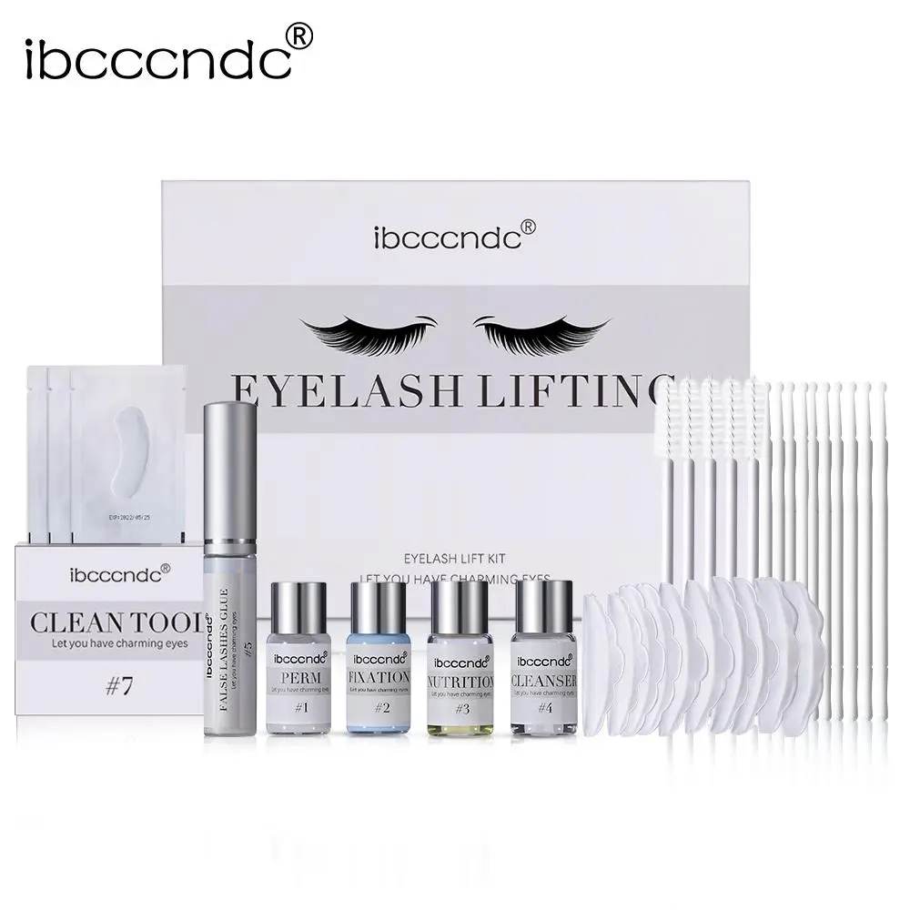 Professional Salon Eyelash Perming & Lifting Set, 1 Count Eyelash Perm Kit, Curling Eyelashes Lift Kit, Salon Lash Lift Kit for Women and Girls Eye Makeup, Eyelash Glue