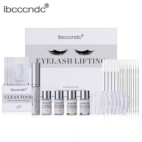 Professional Salon Eyelash Perming & Lifting Set, 1 Count Eyelash Perm Kit, Curling Eyelashes Lift Kit, Salon Lash Lift Kit for Women and Girls Eye Makeup, Eyelash Glue