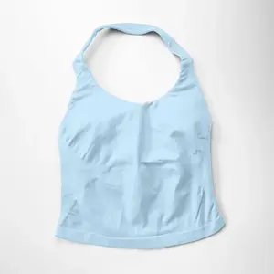 NCLAGEN Gym Halter Top Woman longline strappy tank Padded yoga clothing Fitness workout Running Activewear pilates clothes