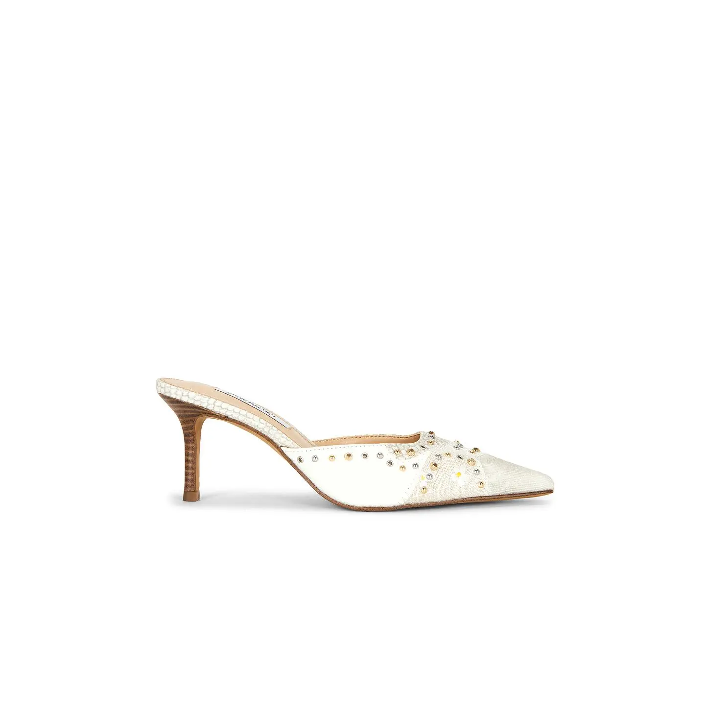Steve Madden Alexi Studded Mule in Bone Multi