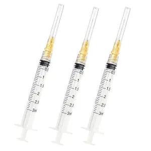 100pcs 3ml/cc 25G 5/8 inch (16mm) Individually Wrapped for Industrial Scientific Accessories Liquid Refilling