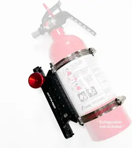 50 Caliber Racing Quick Release Extinguisher Mount Black Powdercoat Compatible with RZR X3 KRX Talon YXZ1000R XP Turbo Ranger