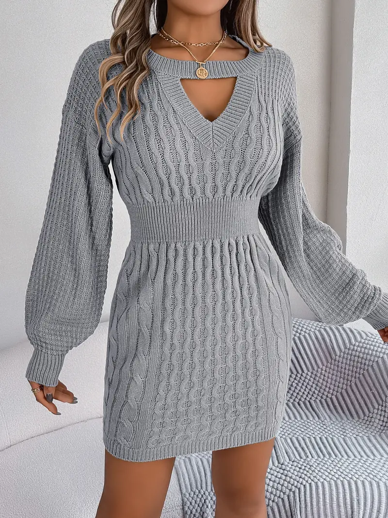 slim fit dress slacks Wandering Intricate Knit Dress main image 1