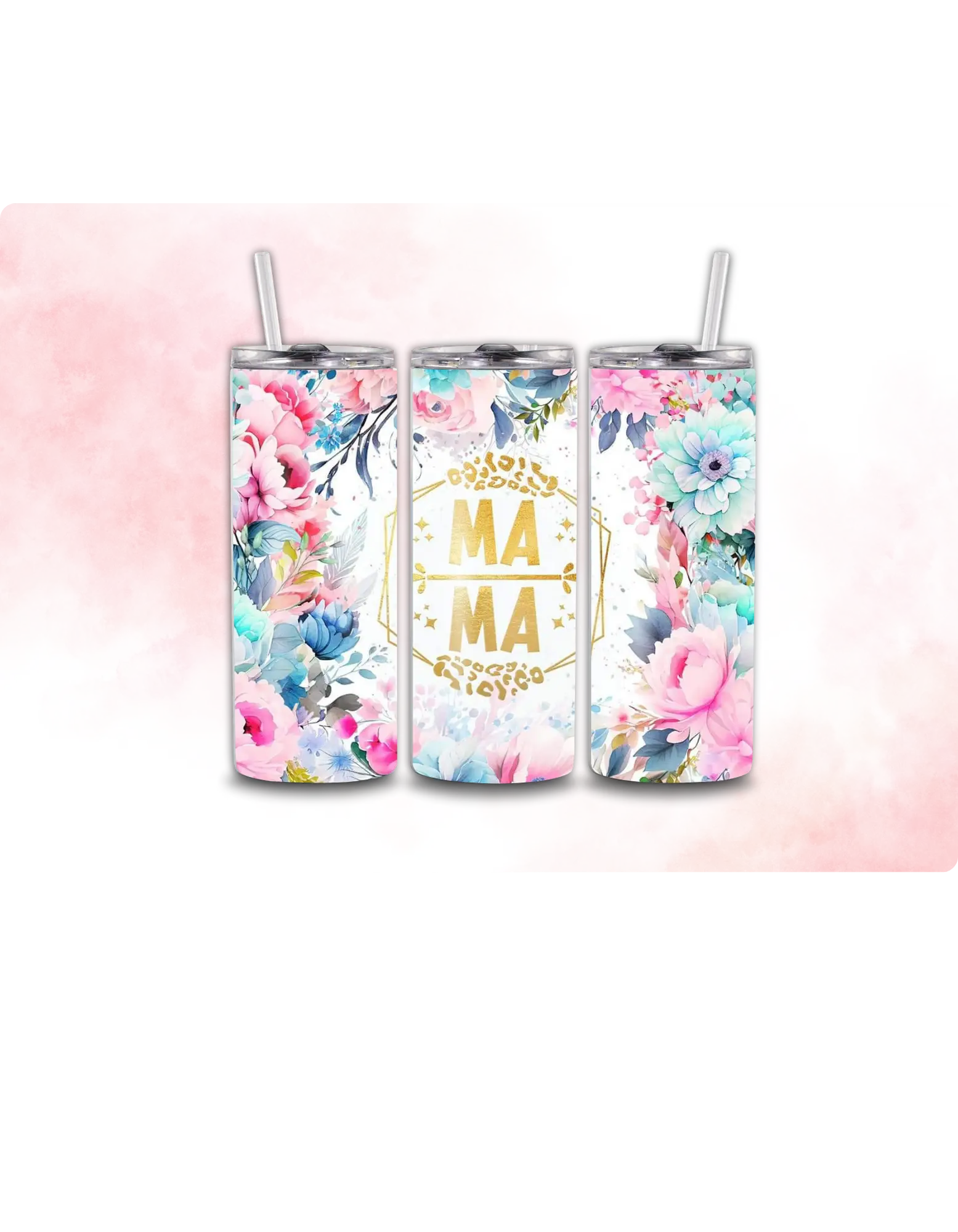 Mama Sublimation tumbler Wrap Print