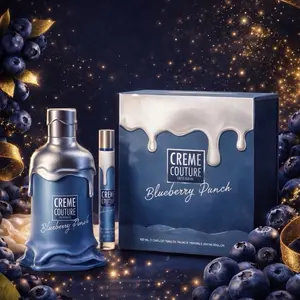 Emper Creme Couture Blueberry Punch Eau de Parfum 100ml - Luxurious Fruity Sweet Creamy Gourmand Fragrance with Blueberry Notes