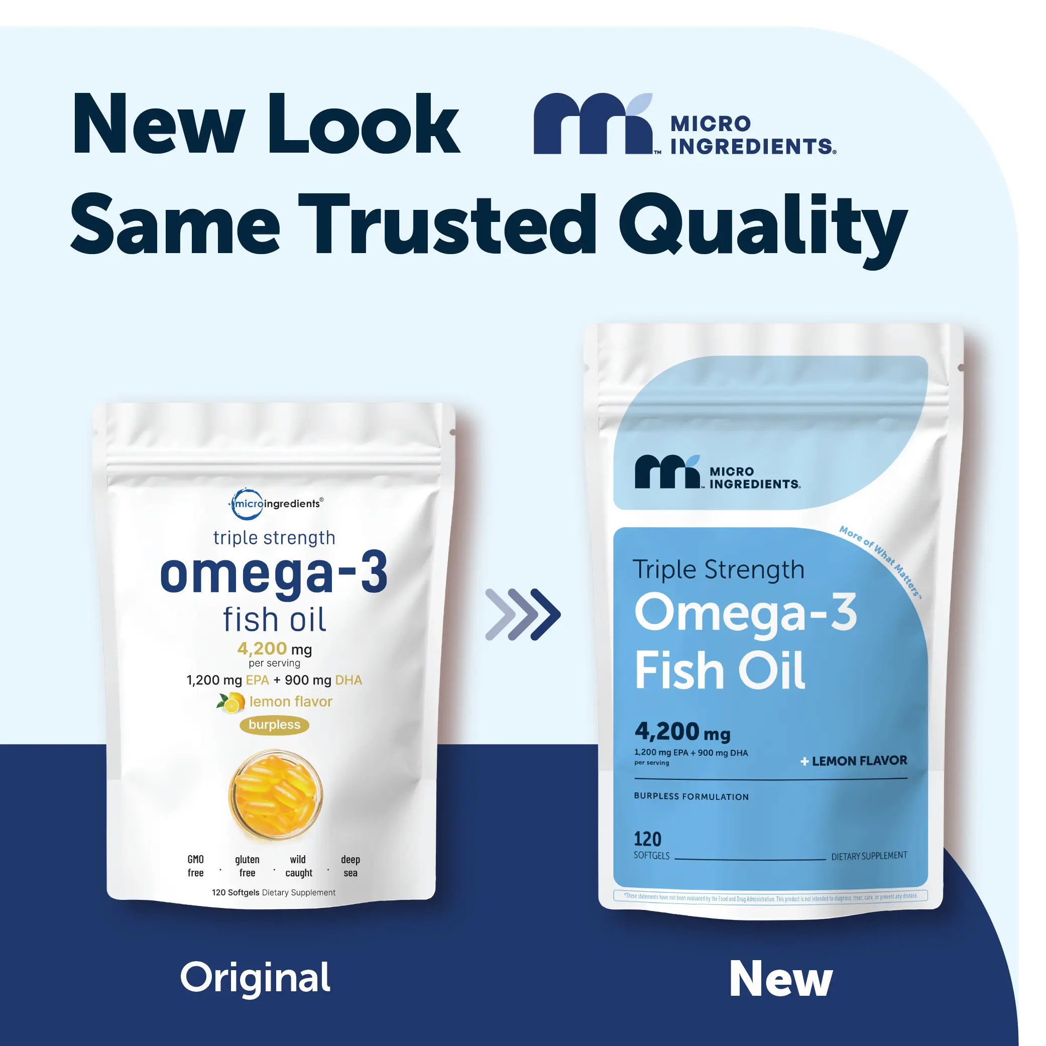 Micro Ingredients Triple Strength Omega 3 Fish Oil Supplements 4200mg Per Serving Micro Ingredients Triple Strength Omega 3 Fish Oil Supplements 4200mg Per Serving