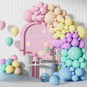 146-Piece Pastel Balloon Arch Kit Macaron Rainbow Balloons for Unicorn Parties & Baby Showers