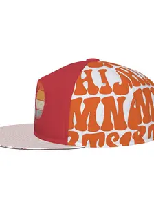 Women's & Striped Flat Brim Hip Hop Hat, Casual Fashion Accessory for Daily Wear, Stylish Headwear for Women