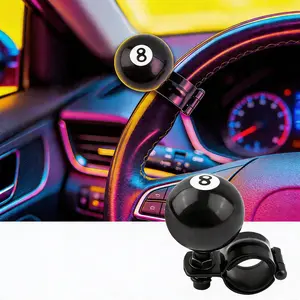 8 Ball Steering Wheel Knob Spinner, Suicide Knob, Heavy Car Turning Suicide Spinner Handle, Universal 360 Degrees Rotation Steering Wheel Accessories Compatible with Most Vehicles