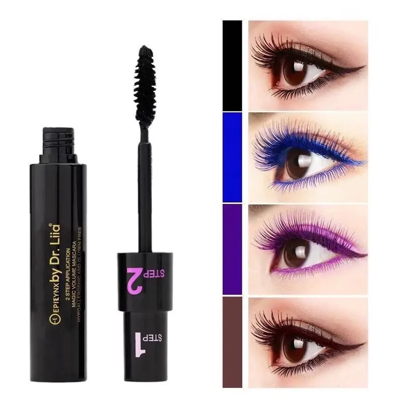 EPILYNX Volume Lash Mascara - 2-Step Formula, Vegan, Lengthens Eyelashes Roots to Tips, for Sensitive Eyes, Allergen-Free, Cruelty-Free, 10ml, Lengthening Mascara