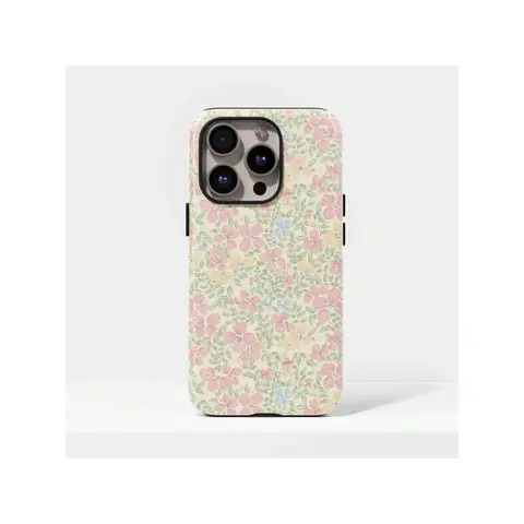 Religion-Themed Exquisite Flower Aesthetic Shockproof Smartphone Cover - TPU PC, Scratch-Safe Cellphone Shell for iPhone 17, 17 Air, 16, 15, 14, 13, 12, 11 & Pro Max Devices