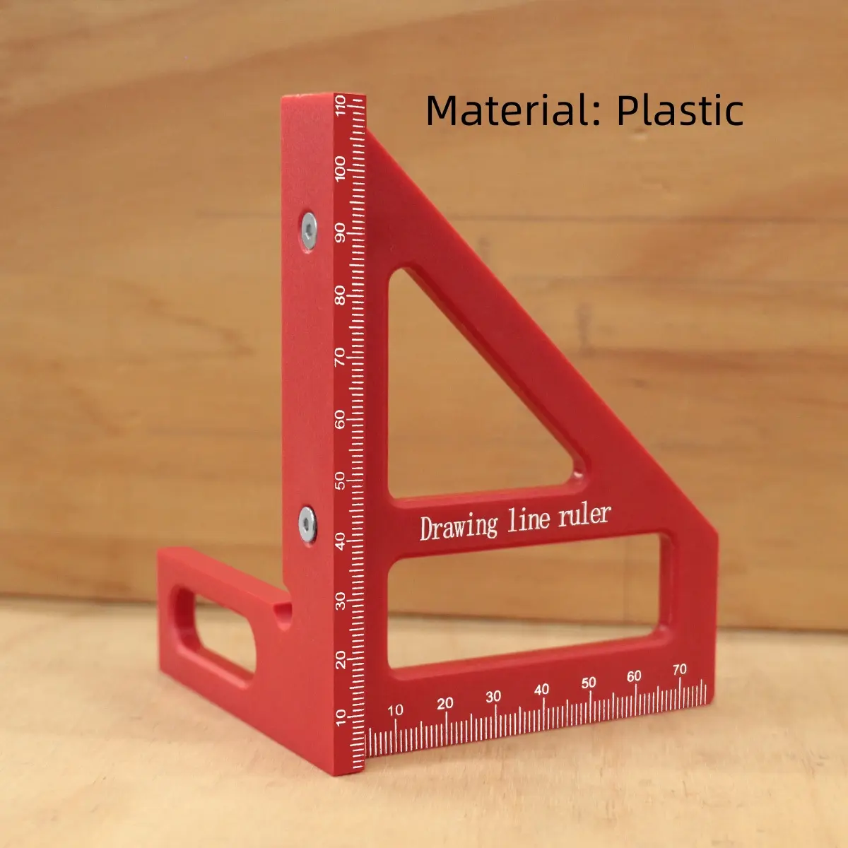 Multi-Angle Measuring Ruler, 45/90 Degree Plastic Carpenter Square & Miter Triangle Ruler, High Precision Woodworking Protractor Tools for Engineers, Carpenters & Construction Professionals, Scale
