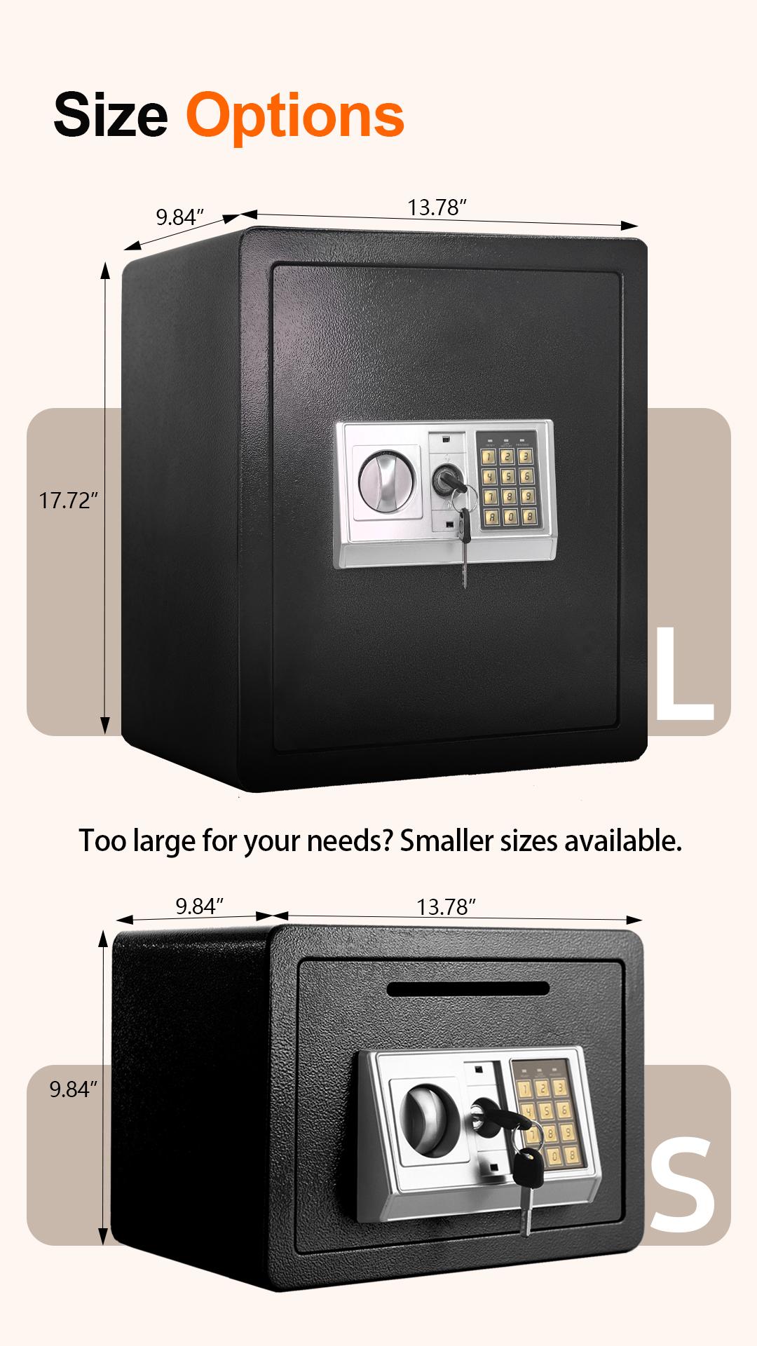 Electronic password Security Box，college dorm saferroomhome ，safe,storage,box office savings, anti-theft safes Mechanical safe box for money key lockbox safebox ——No batteries were provided