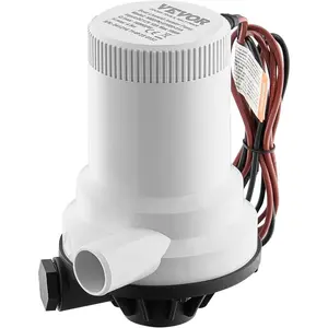 VEVOR 1100GPH 12V Submersible Bilge Water Pump With Float Switch, 1.1 Outlet, Marine Electric Pump for Boats, Ponds, Pools, BasementsVEVOR Super Brand Day