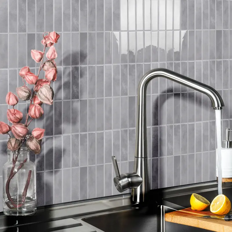 10/20 pieces of 3d self-adhesive wall tiles, 22.9*29cm (9*11.4in), green heat-resistant and peelable Peel Stick Wallpaper for kitchen backsplicing, waterproof bathroom wall tiling, home decoration