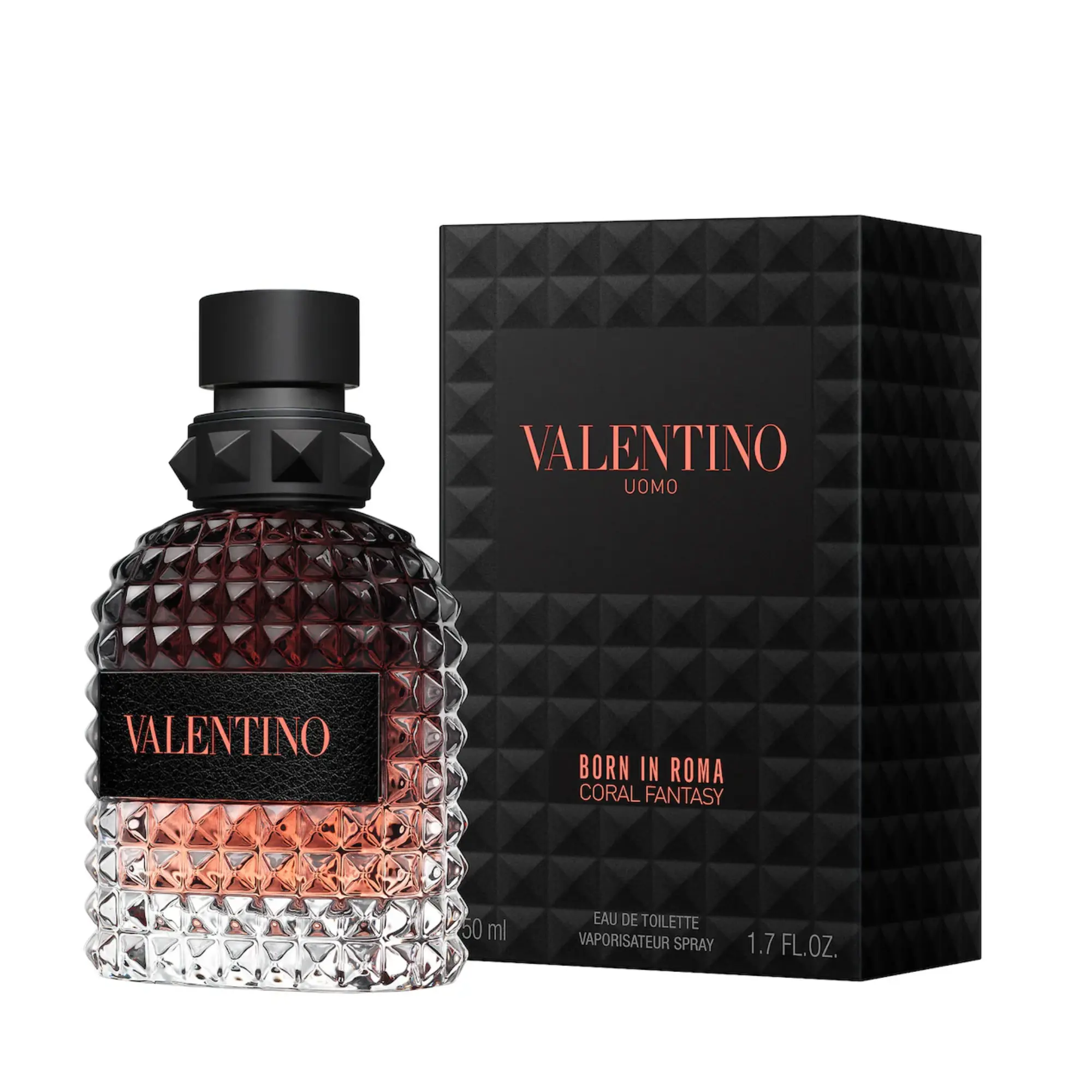 Valentino Uomo Born In Roma Coral Fantasy for Men Eau de Toilette Spray, 1.7 Ounce