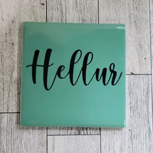 decorative ceramic tile or coaster