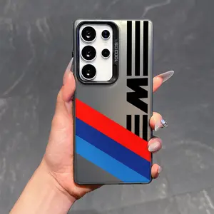 1 BMW M-series logo phone case, fashionable and creative trend Samsung Galaxy S/A series phone case, gradient Samsung phone case, suitable for Galaxy S25/S6 phone cases, compatible with Galaxy S20-S26, Galaxy A12-A56 phone cases