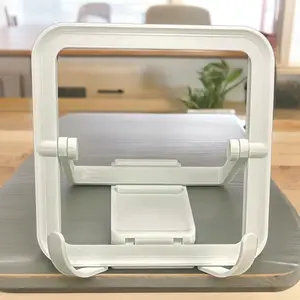 Collapsible Book & Tablet Stand — Adjustable Reading Holder, Cookbook Desk Dock