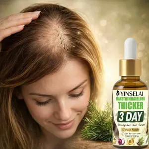 Hair Growth Serum with 80% Turmeric Powder, Strengthens Hair Roots, Nourishes Hair, Thickens Sparse Hair, Biotin, Rosemary, Onion Keratin