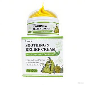 Umex Herbal Sensitive Skincare Cream with Honeysuckle & Peppermint 30g Natural Soothing Ointment for Eczema Psoriasis & Itching Gentle for All Ages