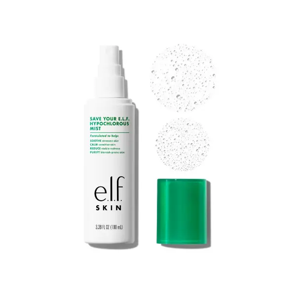 e.l.f. Save Your e.l.f. Hypochlorous Mist - Soothe, Purify, and Calm Redness in Eczema and Blemish Prone Skin e.l.f. Save Your e.l.f. Hypochlorous Mist - Soothe, Purify, and Calm Redness in Eczema and Blemish Prone Skin