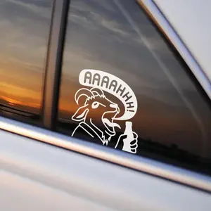 Prepotente Car Decal, Dungeon Crawler Carl Pony Sticker, DCC Window Decal, White Outline Vinyl, Book Lover Bumper Sticker