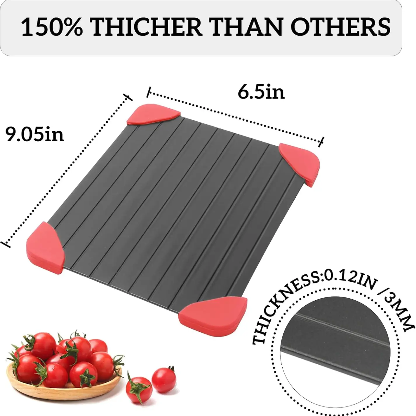 [New Deal]- Defrosting Tray for Frozen Meat, Miraculous Rapid Natural Heating Defroster Board, Small Size Thawing Plate Kitchen Mat Utensils Traditional