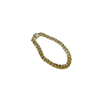 Men's  Chain Link Bracelet 8.5 Inches 8mm Thick Box Closure Secure Fit Everyday Wear