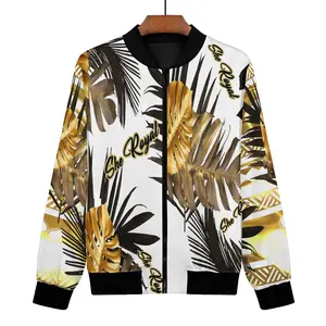 She Royal Splash of Gold Women's Bomber Jacket