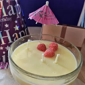 Decorative Margarita Candle – Home Supplies Candles Tropical Drink Candle Gift- Margarita Decor